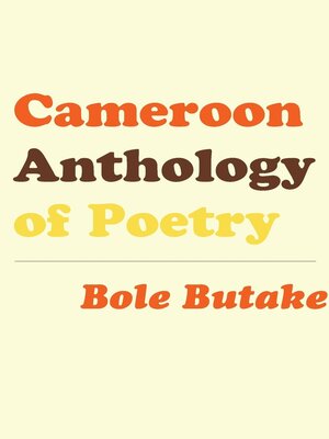 cover image of Cameroon Anthology of Poetry